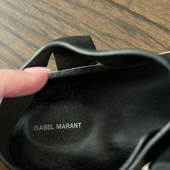 Isabel Marant Black Sandals 37 - Picture 6 of 8